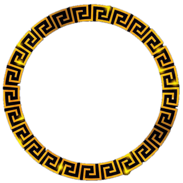 Golden ring decoration